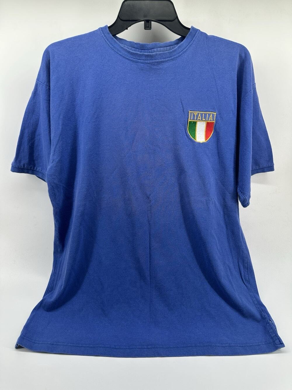 Rossi #20 Italia Score Draw Blue T-Shirt Men's Size M Soccer Shirt